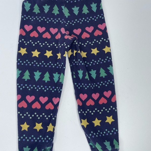 Primary 2pc Child's Christmas Tree Fair Isle Pajama Size 2-3 100% Organic Cotton - Picture 8 of 10